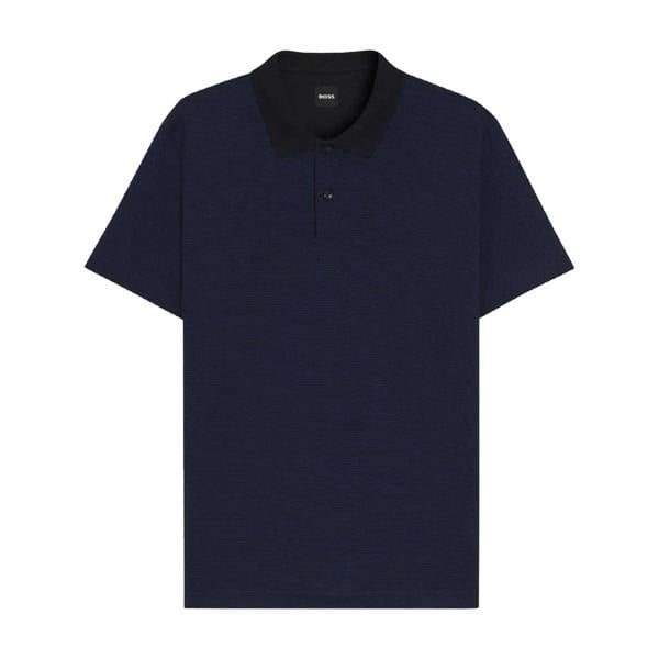 Boss Mens Regular Polo Shirt - Dark Blue - 