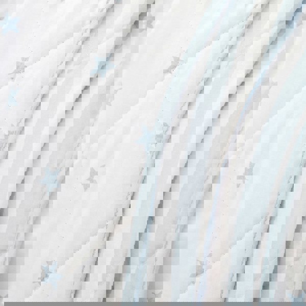 Bianca Mini Star & Stripes Cotton Reversible Bedspread Blue