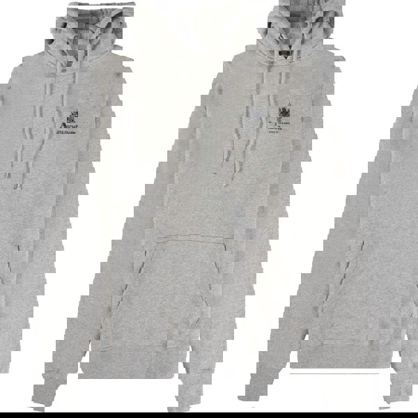 Aquascutum Mens Active Small Logo Hoodie - Grey