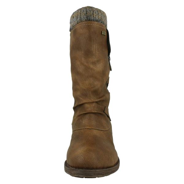 Remonte Ladies Remonte Calf High Lambswool Lined Casual Boots D8070