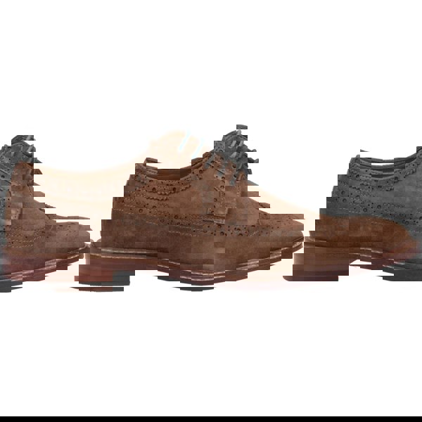 Dune London Superior Leather Wingtip Brogue Shoes - Brown