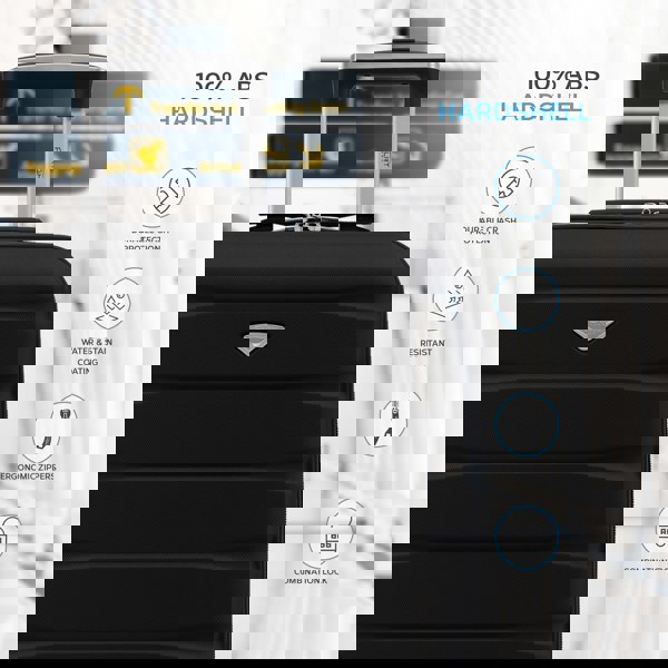 Flight Knight 56x36x23cm Virgin Max. Size Cabin case carry on suitcase