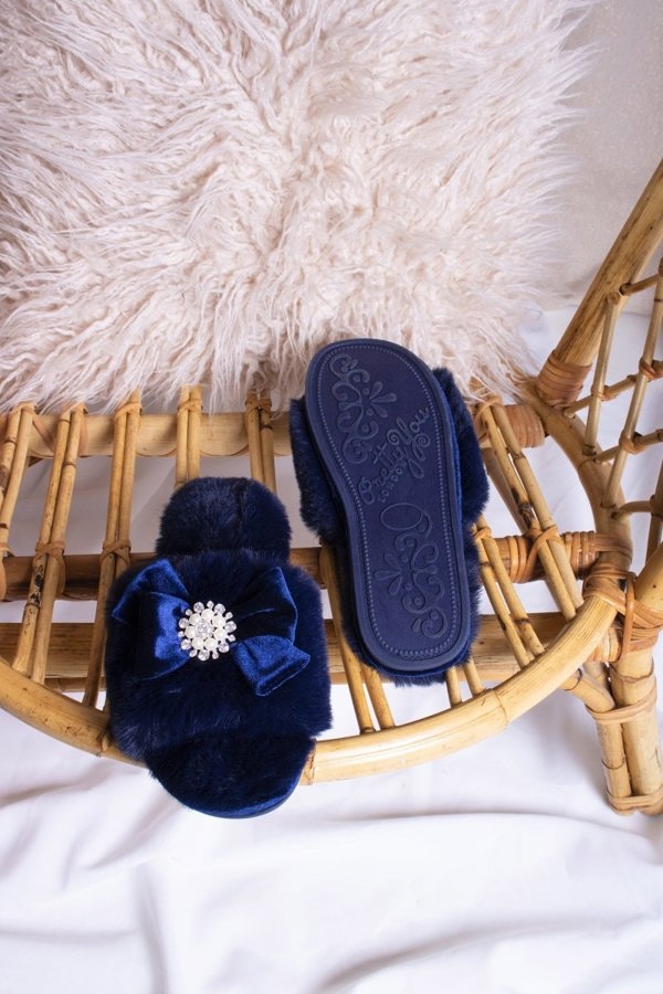 Anya in NavySlippers