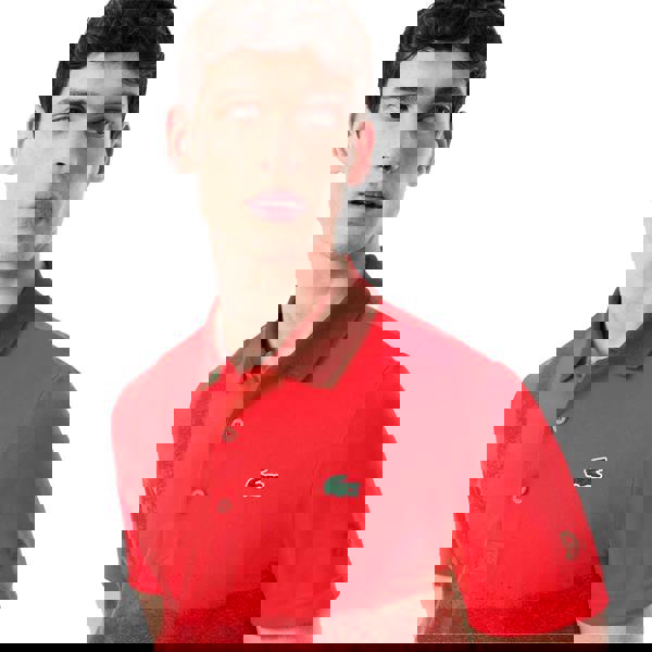 Lacoste Mens Novak Djokovic Tennis Polo Shirt - Red