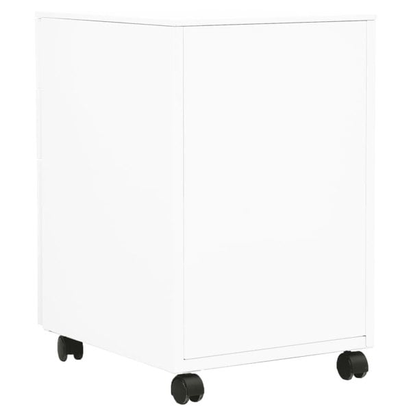 Berkfield Mobile File Cabinet White 39x45x60 cm Steel