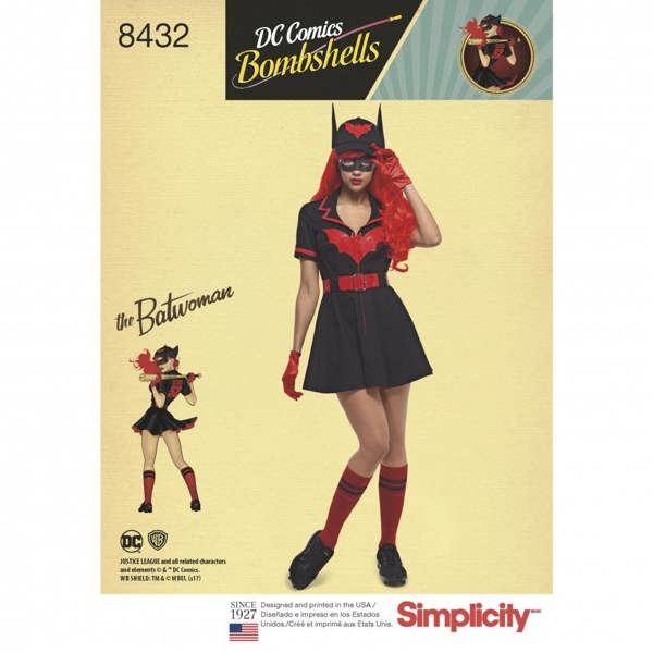 Simplicity Sewing Pattern 8432, Costumes for Women, U5 (16-18-20-22-24) - Intermediate