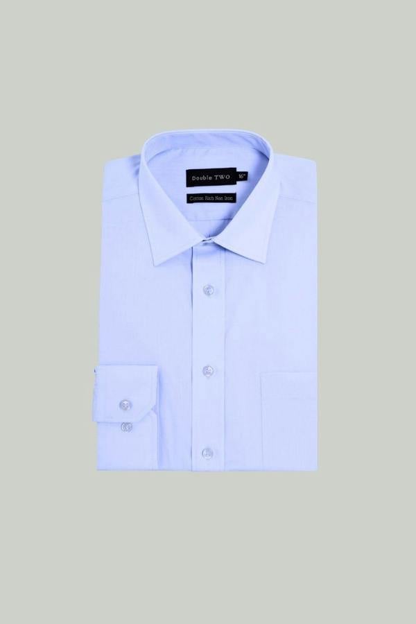 Fresh Blue Long Sleeve Non-Iron Shirt