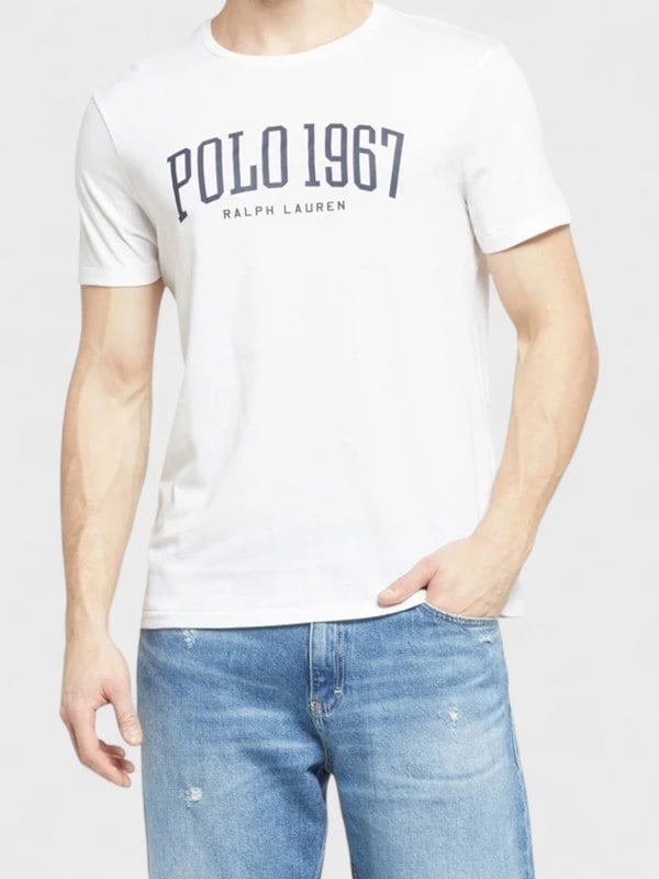 Ralph Lauren Logo Slim Fit T-Shirt White - Mens