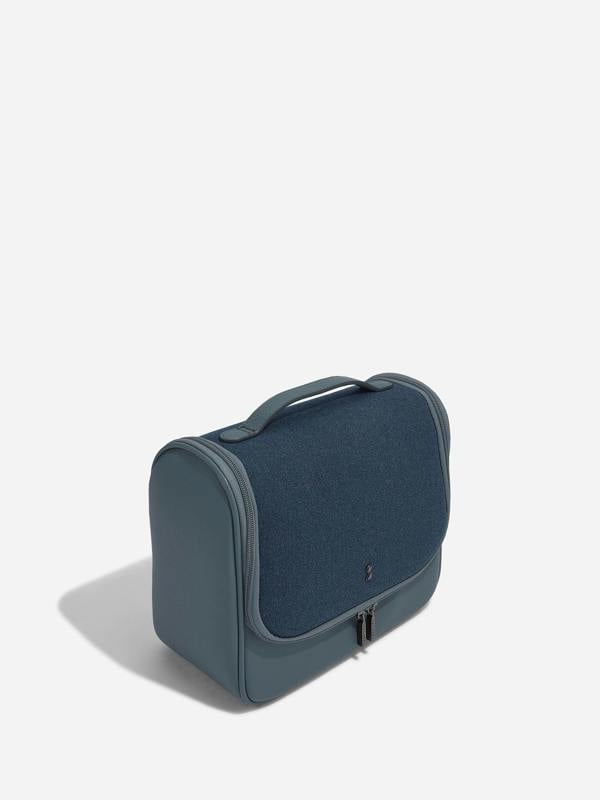 Large Hanging Washbag - Blue Canvas - 76409