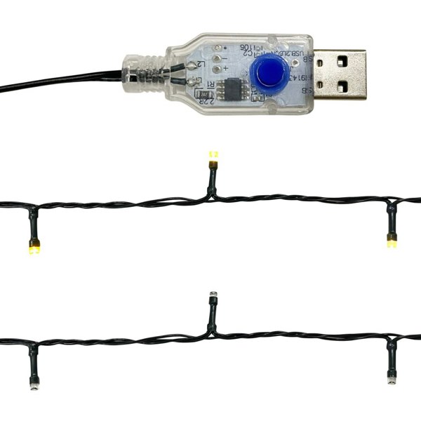 Berkfield Christmas Garland with LED Lights 5 m Blue