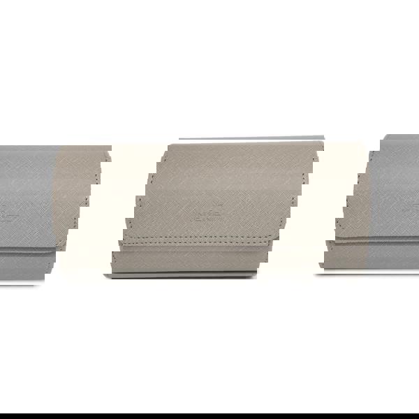 Kennett Grey Leather Watch Roll | Luxury Travel Watch Storage Case