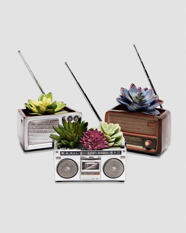 Boombox Stereo Planter