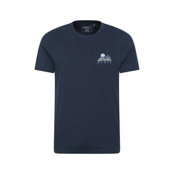 Mountain Warehouse Mens Banff Graphic Short-Sleeved T-Shirt - Navy - 