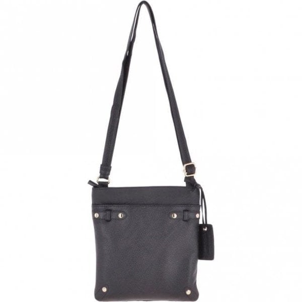 Zip Top Leather Cross Body Bag : DOLLY