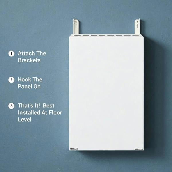 Mirrorstone Heating Mirrorstone 1000W Air Infrared + Convection Vertical Heating Panel With Remote