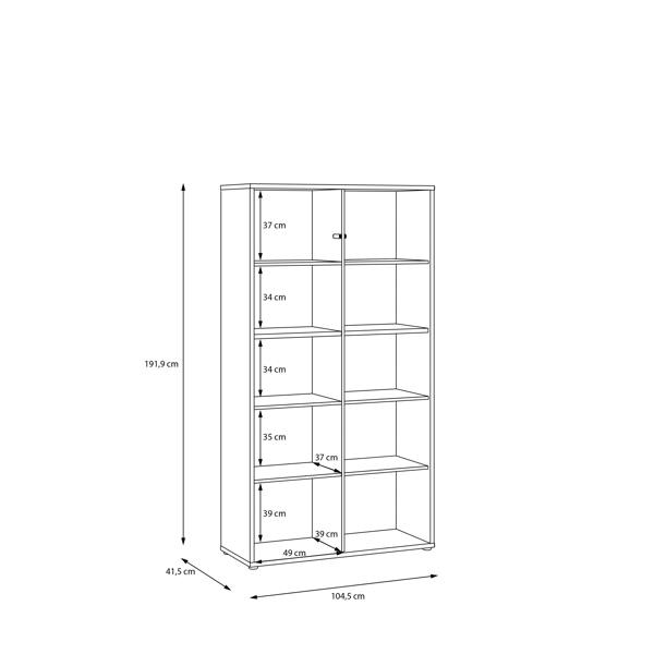 Furniture To Go Alice Springs Wide Storage Cabinet 4 Doors Push-to-Open & 2 Central Shelves Sand