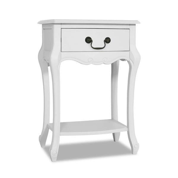 Statement Furniture Juliette Bedside Table with Drawer French Style Nightstand