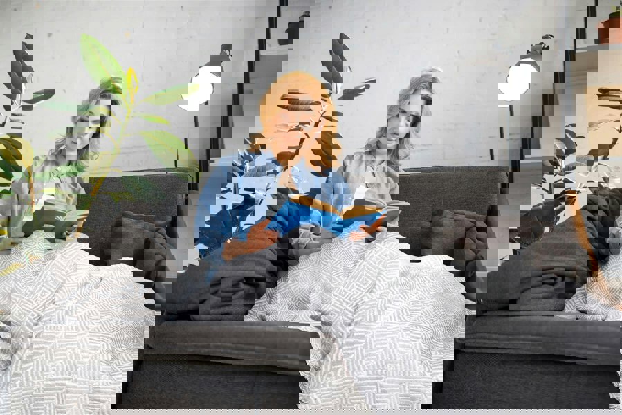 Emma Barclay Zahra Silver Blanket/Throw