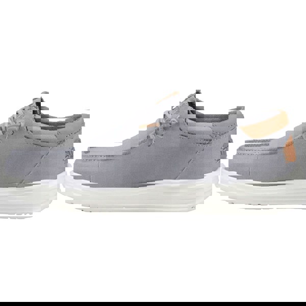HEYDUDE Paul Canvas Cotton Men's Monument Grey Moccasins Shoes