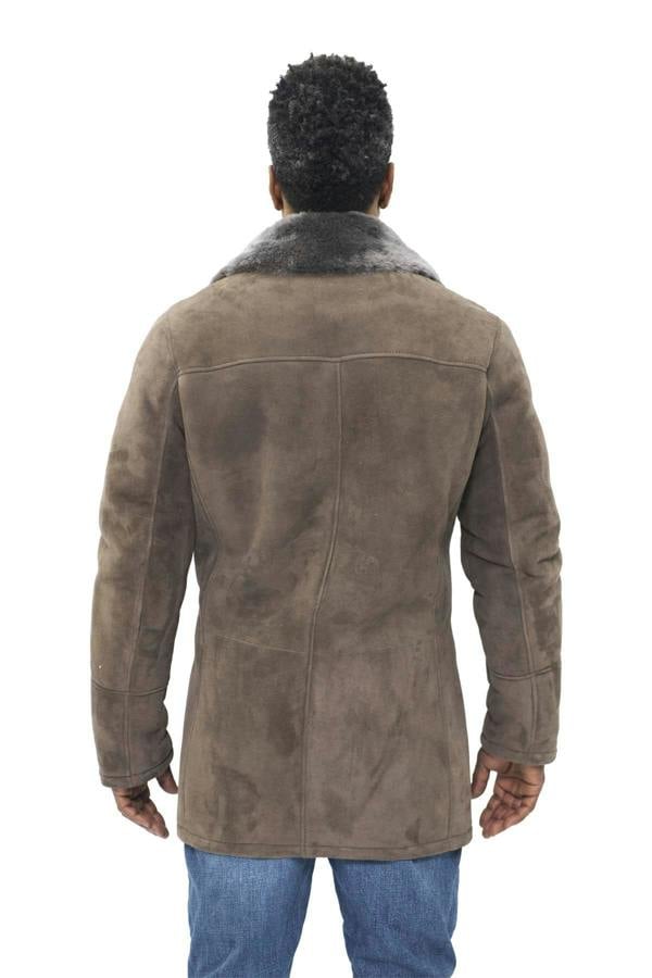 Infinity Leather Mens Sheepskin Classic Car Coat-Littlehampton