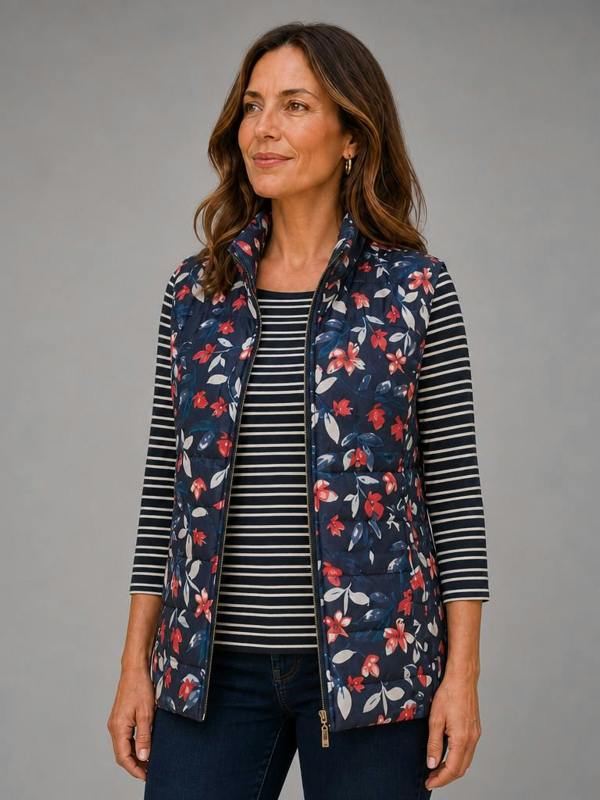 TIGI Floral Print Gilet