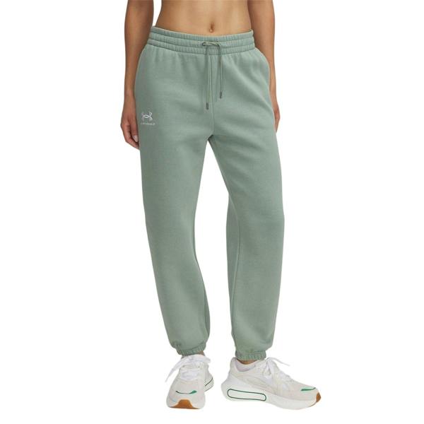 Under Armour Womens/Ladies Fleece Joggers - Green/White - 