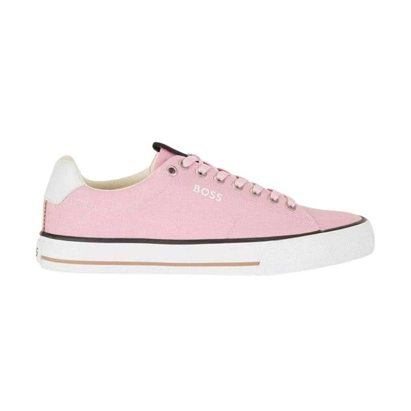 Boss Mens Aiden Canvas Trainers - Red - 