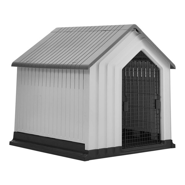 Waterproof Plastic Dog House Pet Kennel with Door Dog Houses Living and Home
