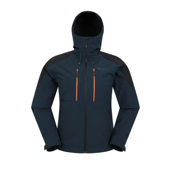 Mountain Warehouse Mens Radius Recycled Soft Shell Jacket - Dark Blue