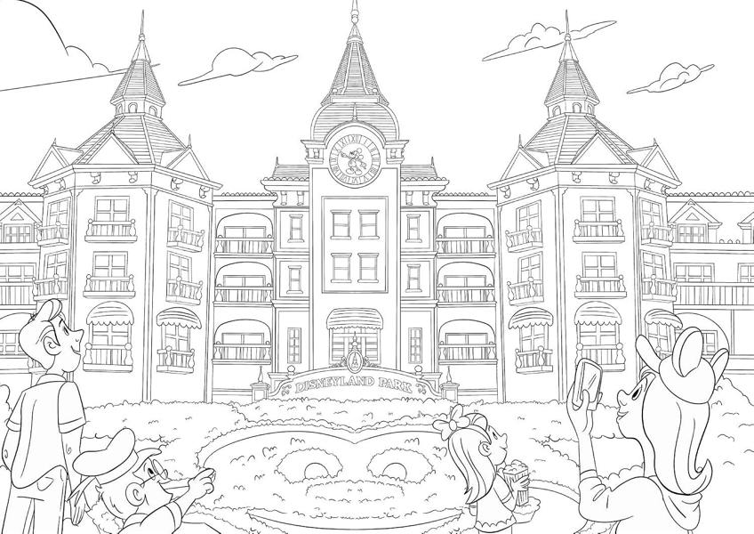 Disney: Disneyland Paris Colouring Book | Relaxing Creative Activity & Colouring Gift for Disney Fans