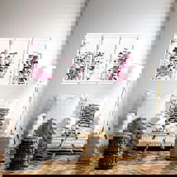 Japanese Flower Art | Set of 3 wall art prints