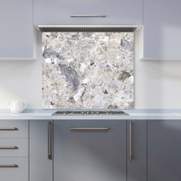 Warren Reed - Designer Silver Quartz Effect Kitchen Splashback