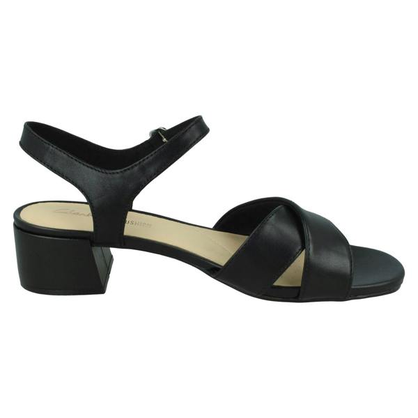 Clarks Ladies Clarks Strappy Heeled Sandals Sheer35 Strap