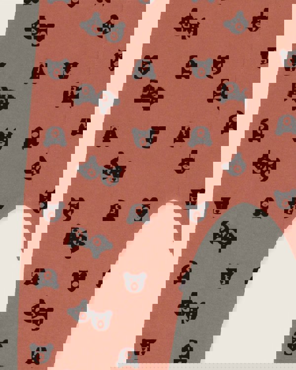 Red Bear Print Dungarees - image 3