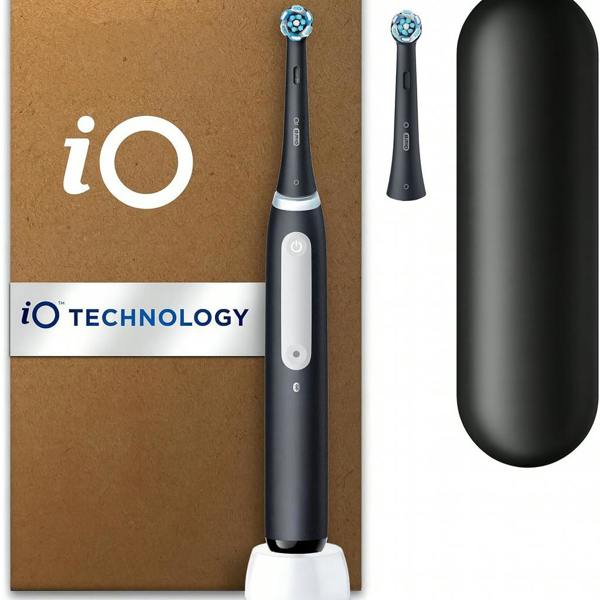 Dyzi iO3 Electric Toothbrush 2 Brush Heads Pressure Sensor And Travel Case