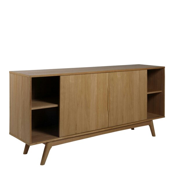 Wyld Haus Mossbloom Oak 2 Door 4 Drawers Sideboard