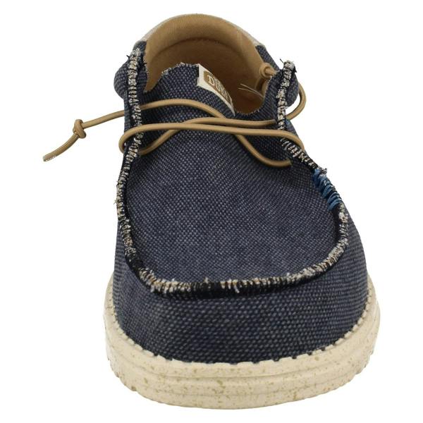 HEYDUDE Mens Hey Dude Slip On Deck Shoes Wally Coastline Jute