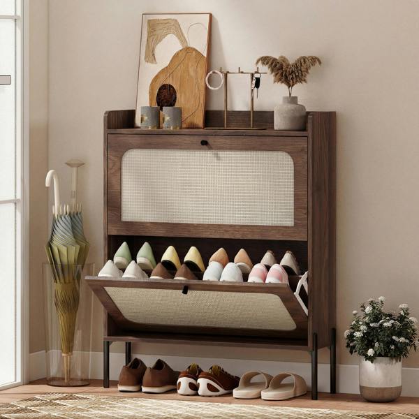 Flip-down Shoe Cabinet