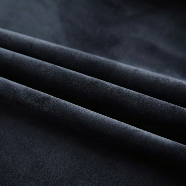 Berkfield Blackout Curtains 2 pcs with Hooks Velvet Black 140x245 cm