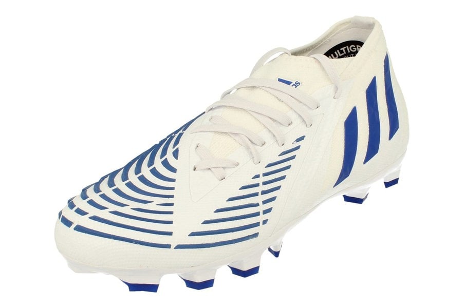 Adidas Predator Edge.2 Mg Mens Football Boots  GW6146 - White Blue White Gw6146 - Photo 0