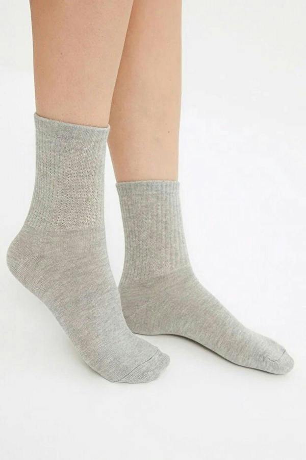 WOVCOR 5-Pack Cotton Knit Socks