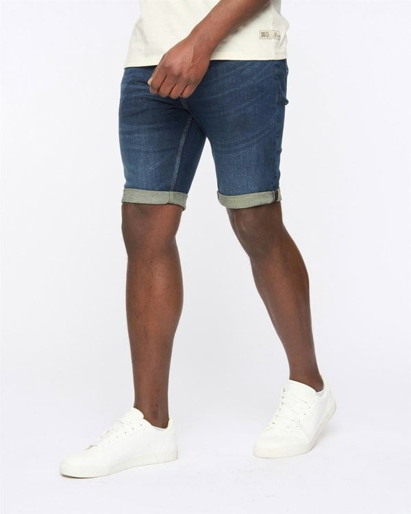 Duck and Cover Mustone Denim Shorts Raw Wash