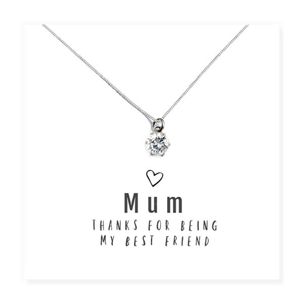 Aye Do Gifts Mum Thanks For Being My Best Friend - Necklace & Gift Card