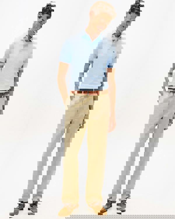 Tommy Hilfiger 1985 Regular Fit Mens Polo - Vessel Blue Heather