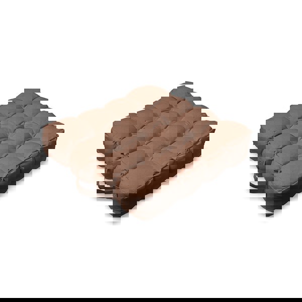 Snug City Quilted 9 Button Seat Pad Cushion Booster 100% Cotton Cover 45cm Square