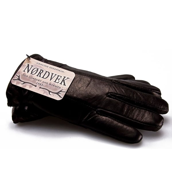 Nordvek Mens Leather Gloves With Sheepskin & Lambwool Lining