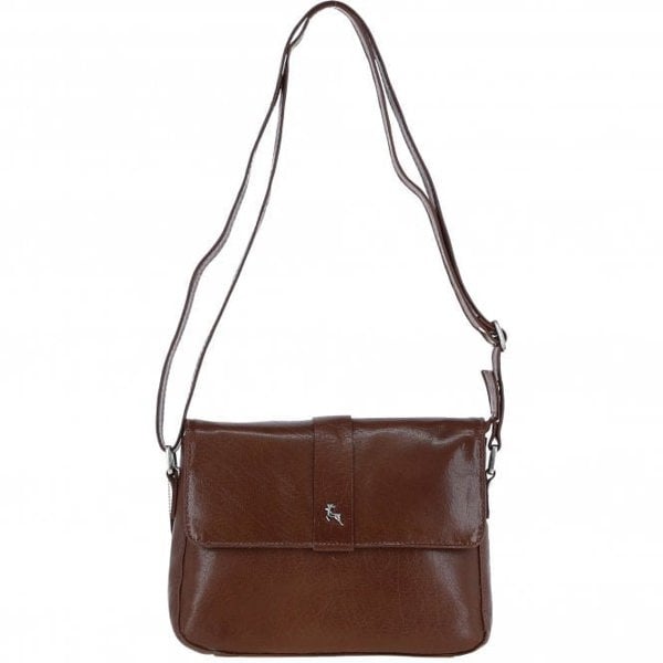 'Veneto Vellutato' Real Leather Crossbody Bag: 6051280