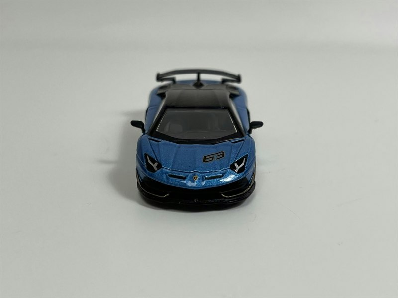 Mini GT Lamborghini Aventador SVJ 63 Blu Aegir RHD 1:64 Scale MGT00784R