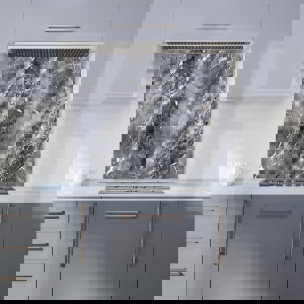 Warren Reed - Designer Deep Grey Marble Effect Kitchen Splashback