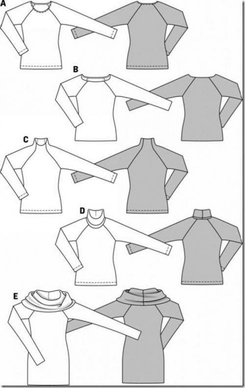 Burda Sewing Pattern 6990 Tops For Women, Sizes: 8-20 - Easy